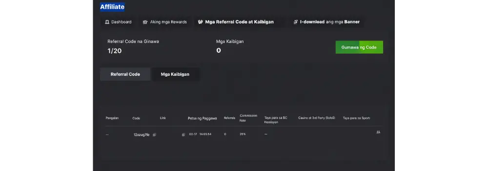 Kung saan titingnan ang mga istatistika sa mga referral